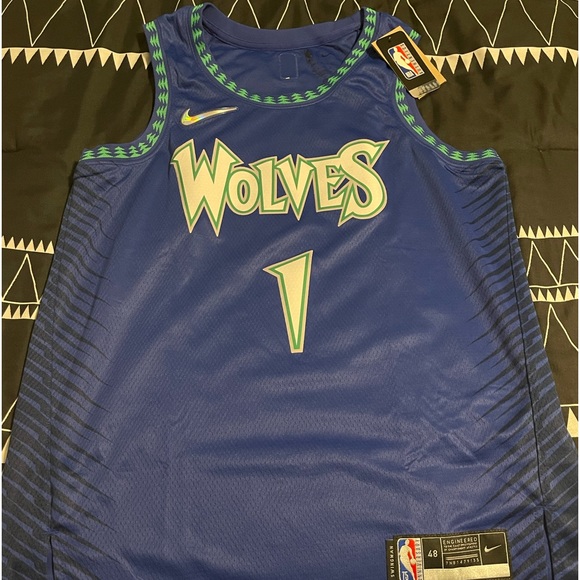 Men’s Minnesota Timberwolves Anthony Edwards Nike Swingman Jersey City Edition - Picture 1 of 5